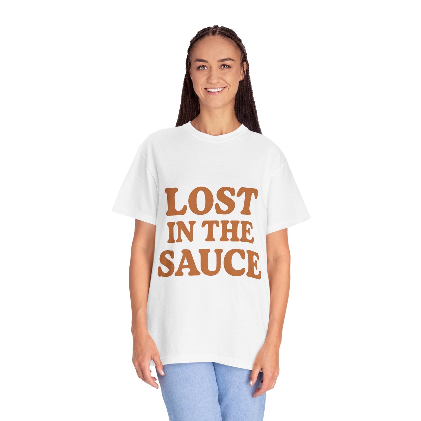Lost in the Sauce T-Shirt – Funny Retro Graphic Tee | Unisex Comfort Colors Shirt | Gift for Foodies & Chill Vibes - The Buy Boom