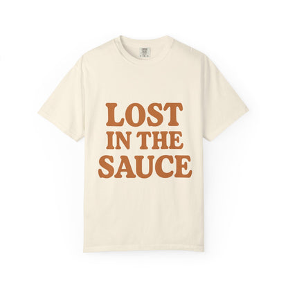 Lost in the Sauce T-Shirt – Funny Retro Graphic Tee | Unisex Comfort Colors Shirt | Gift for Foodies & Chill Vibes - The Buy Boom