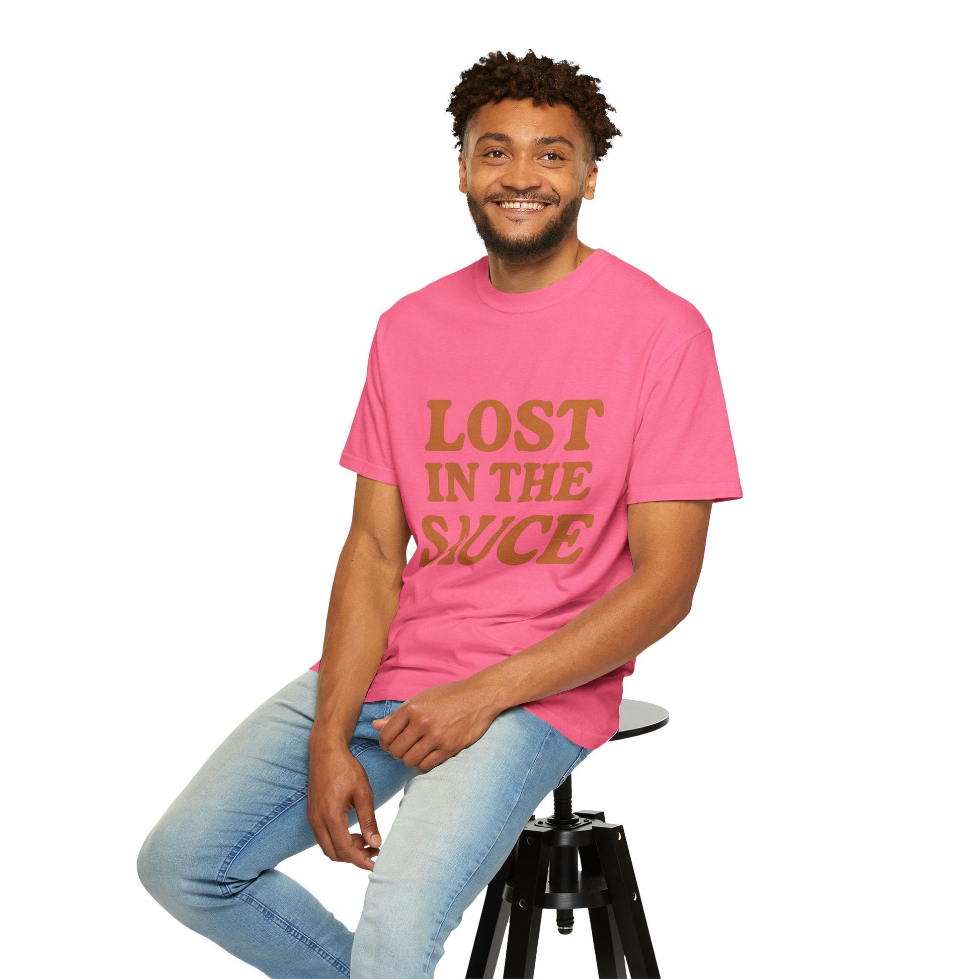 Lost in the Sauce T-Shirt – Funny Retro Graphic Tee | Unisex Comfort Colors Shirt | Gift for Foodies & Chill Vibes - The Buy Boom