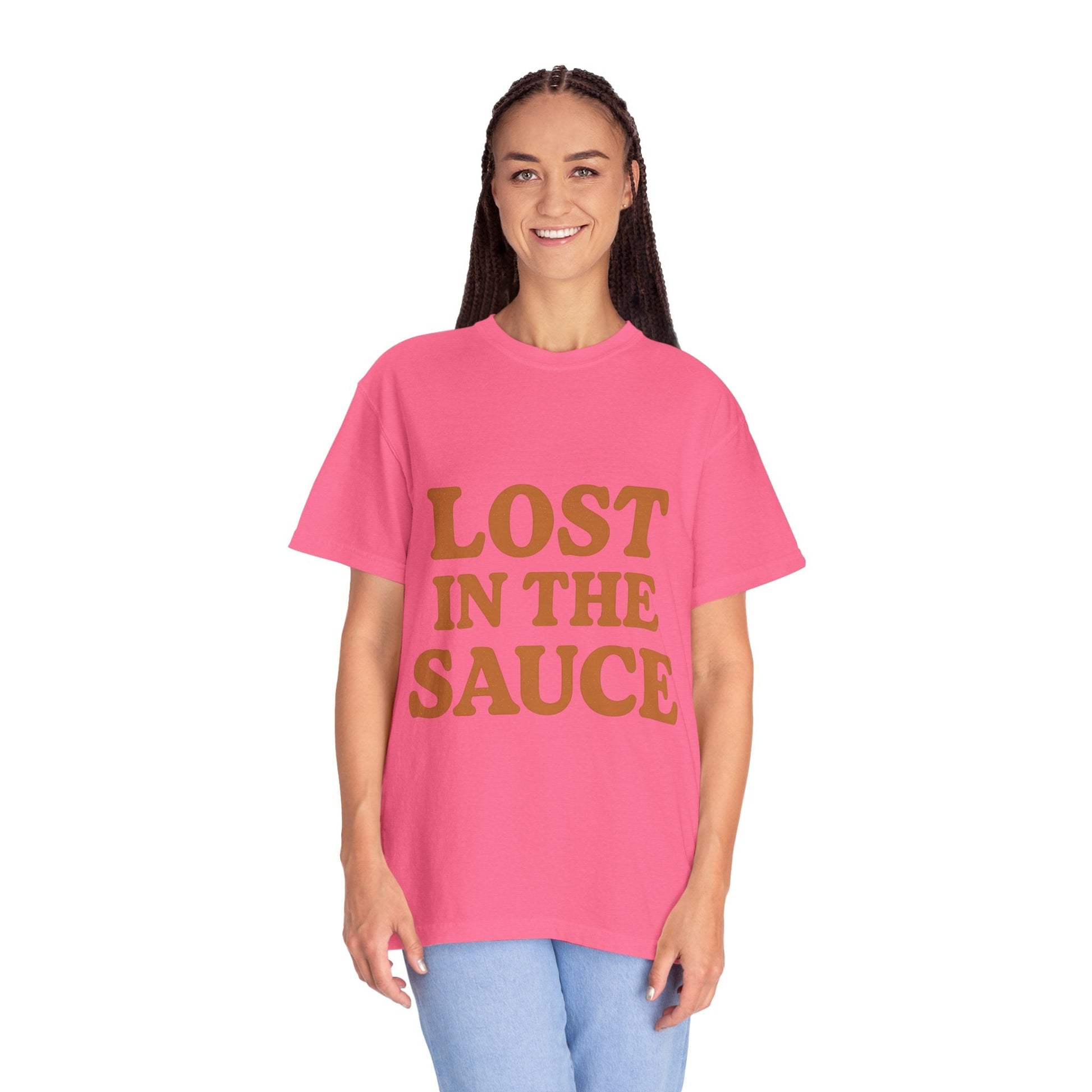 Lost in the Sauce T-Shirt – Funny Retro Graphic Tee | Unisex Comfort Colors Shirt | Gift for Foodies & Chill Vibes - The Buy Boom
