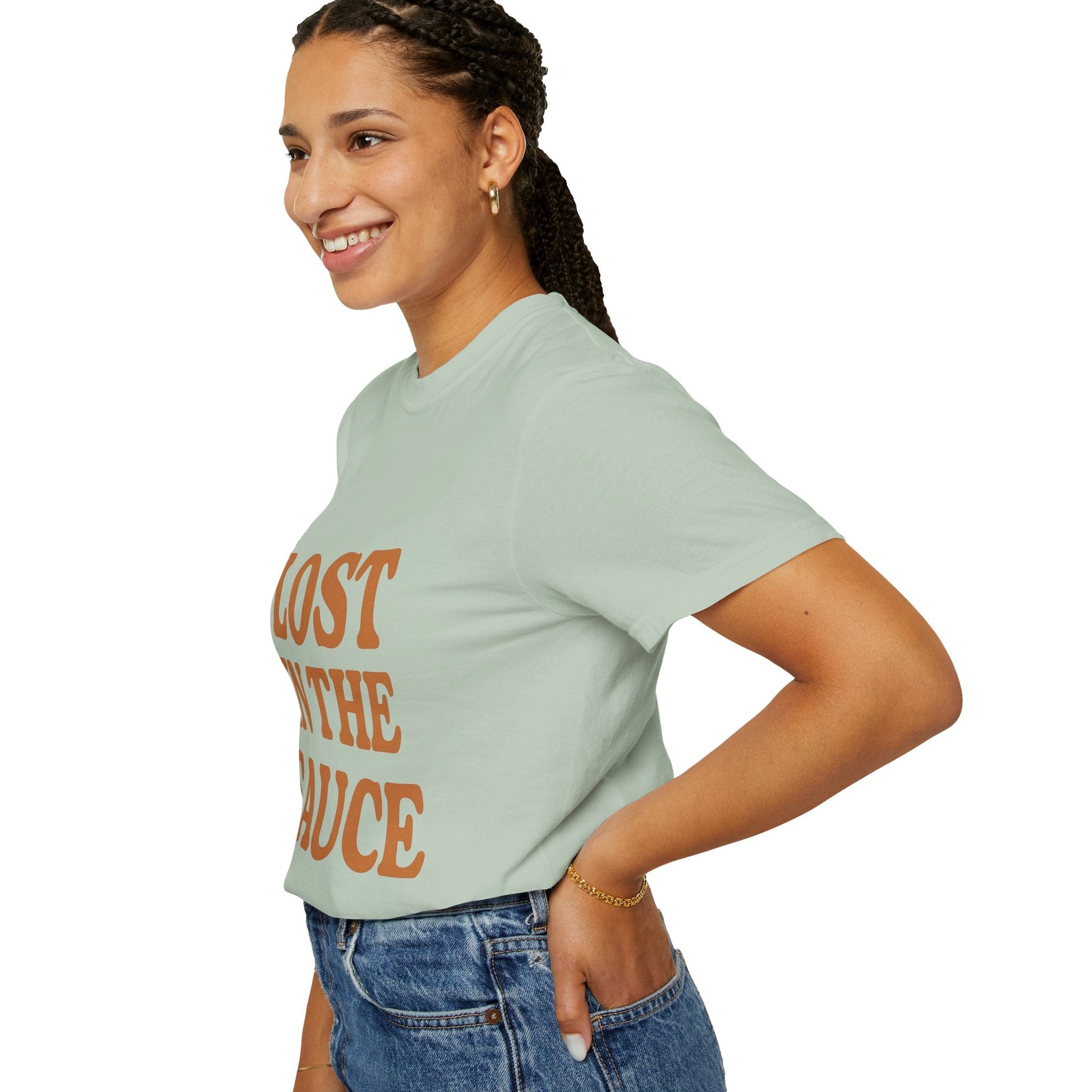 Lost in the Sauce T-Shirt – Funny Retro Graphic Tee | Unisex Comfort Colors Shirt | Gift for Foodies & Chill Vibes - The Buy Boom