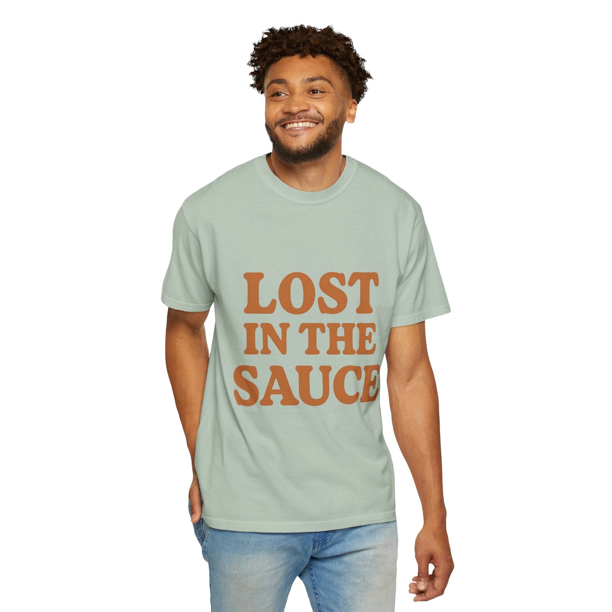Lost in the Sauce T-Shirt – Funny Retro Graphic Tee | Unisex Comfort Colors Shirt | Gift for Foodies & Chill Vibes - The Buy Boom