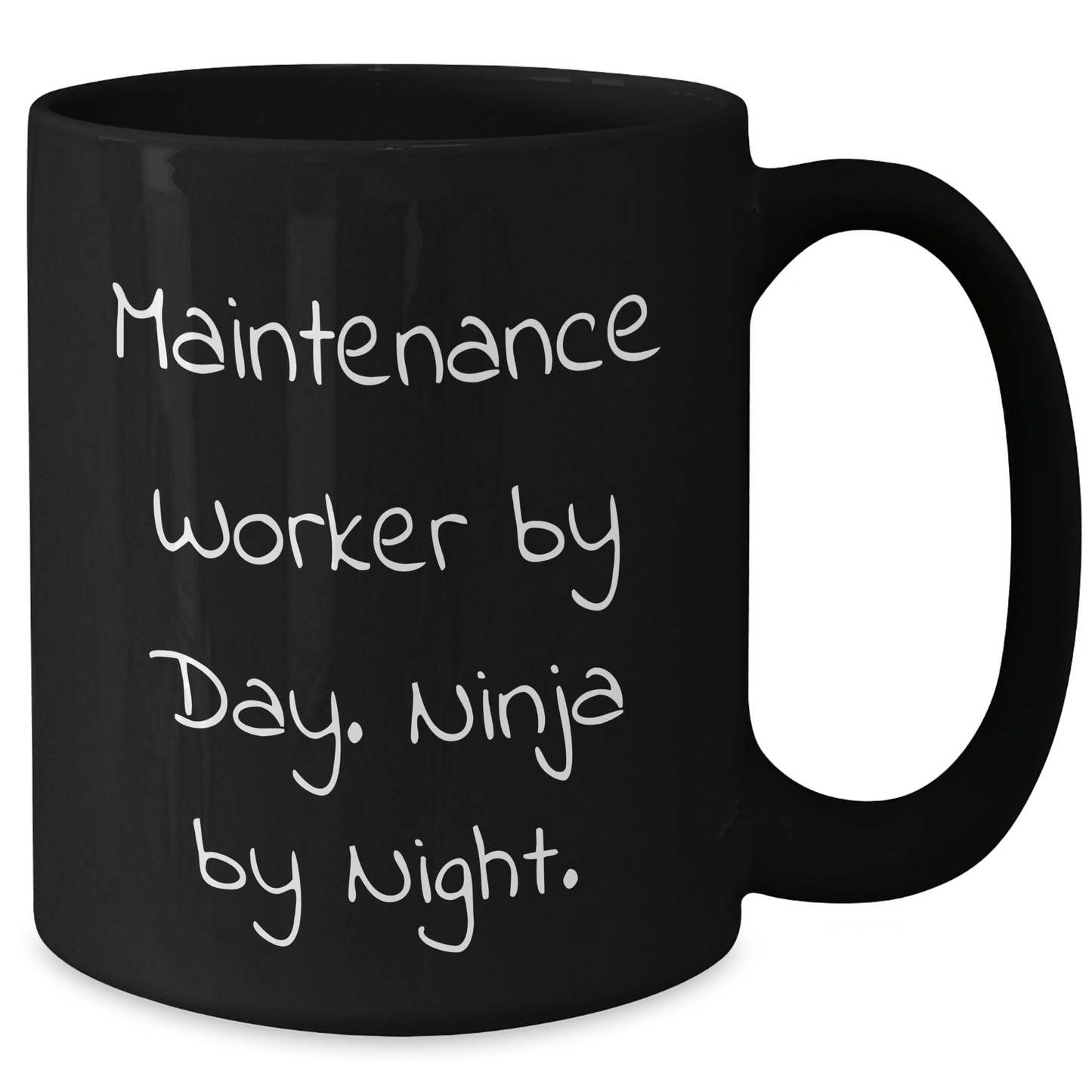 Maintenance Worker Gifts, Funny Quote, Black Coffee Mug, Father's Day Unique Gifts from Friends and Family - The Buy Boom