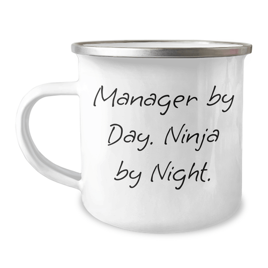 Manager By Day, Ninja By Night - Funny Camping Mug for Gifts from Men to Managers - Father's Day Unique Gifts - The Buy Boom