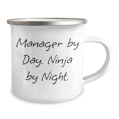 Manager By Day, Ninja By Night - Funny Camping Mug for Gifts from Men to Managers - Father's Day Unique Gifts - The Buy Boom