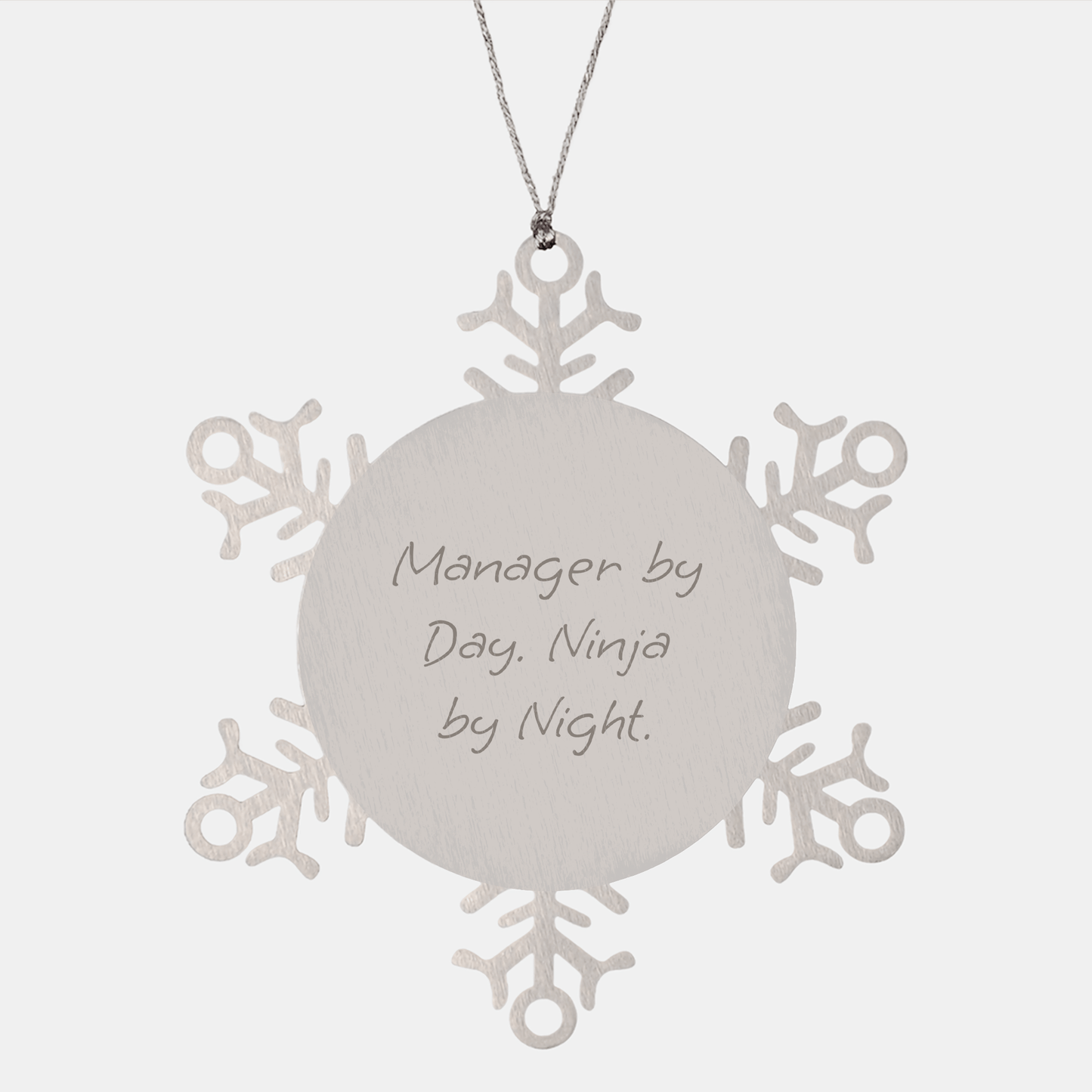 Manager by Day, Ninja by Night Snowflake Ornament Gifts from Men for Christmas Unique Manager Gifts - The Buy Boom