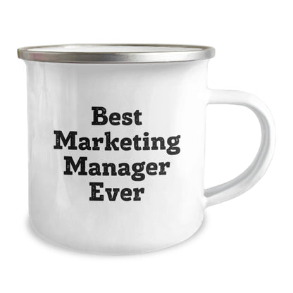 Marketing Manager Gifts, Best Marketing Manager Ever, Funny Quote, Camping Mug, Graduation Unique Gifts from Mom to Marketing Manager - The Buy Boom