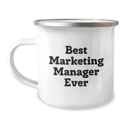 Marketing Manager Gifts, Best Marketing Manager Ever, Funny Quote, Camping Mug, Graduation Unique Gifts from Mom to Marketing Manager - The Buy Boom