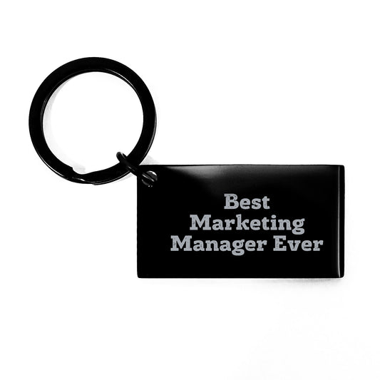 Marketing Manager Gifts for Men Friends Coworkers - Best Marketing Manager Ever Keychain Graduation Unique Gifts from Family - The Buy Boom