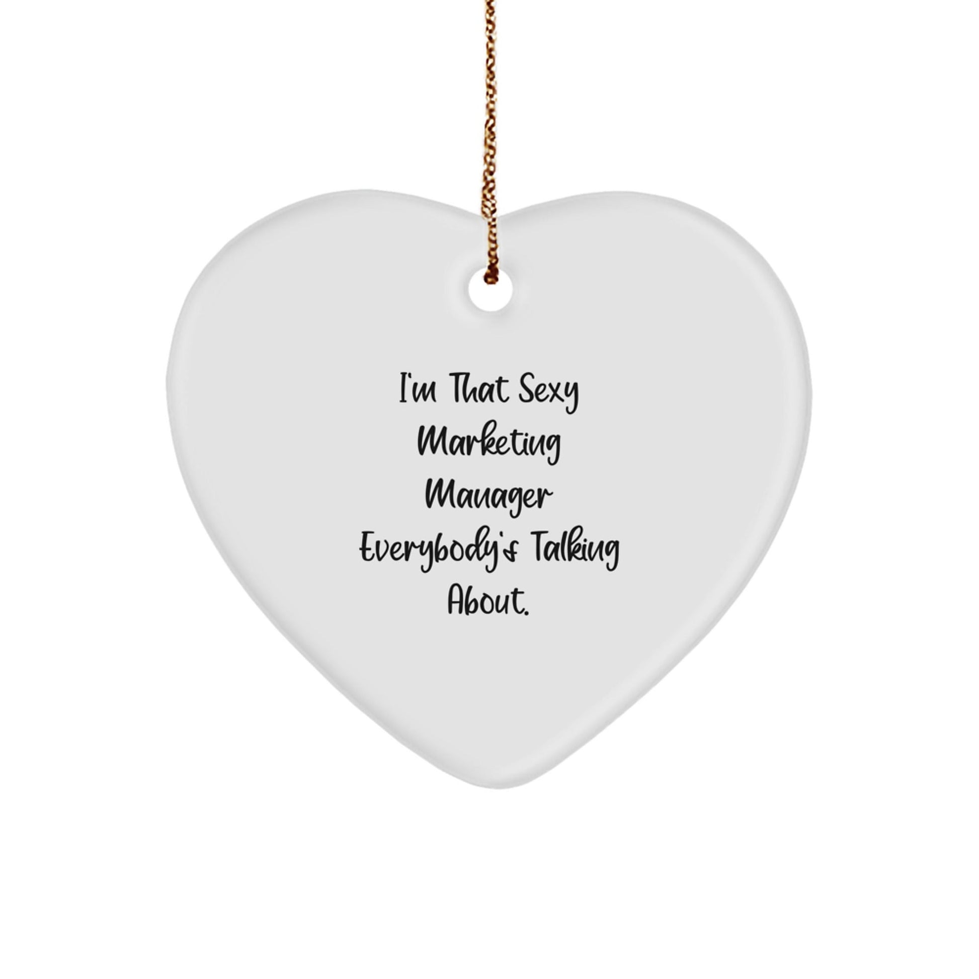 Marketing Manager Gifts, Funny Quote Heart Ornament, Gifts from Mom to Marketing Manager, Perfect Christmas Unique Gifts for Marketing Manager - The Buy Boom