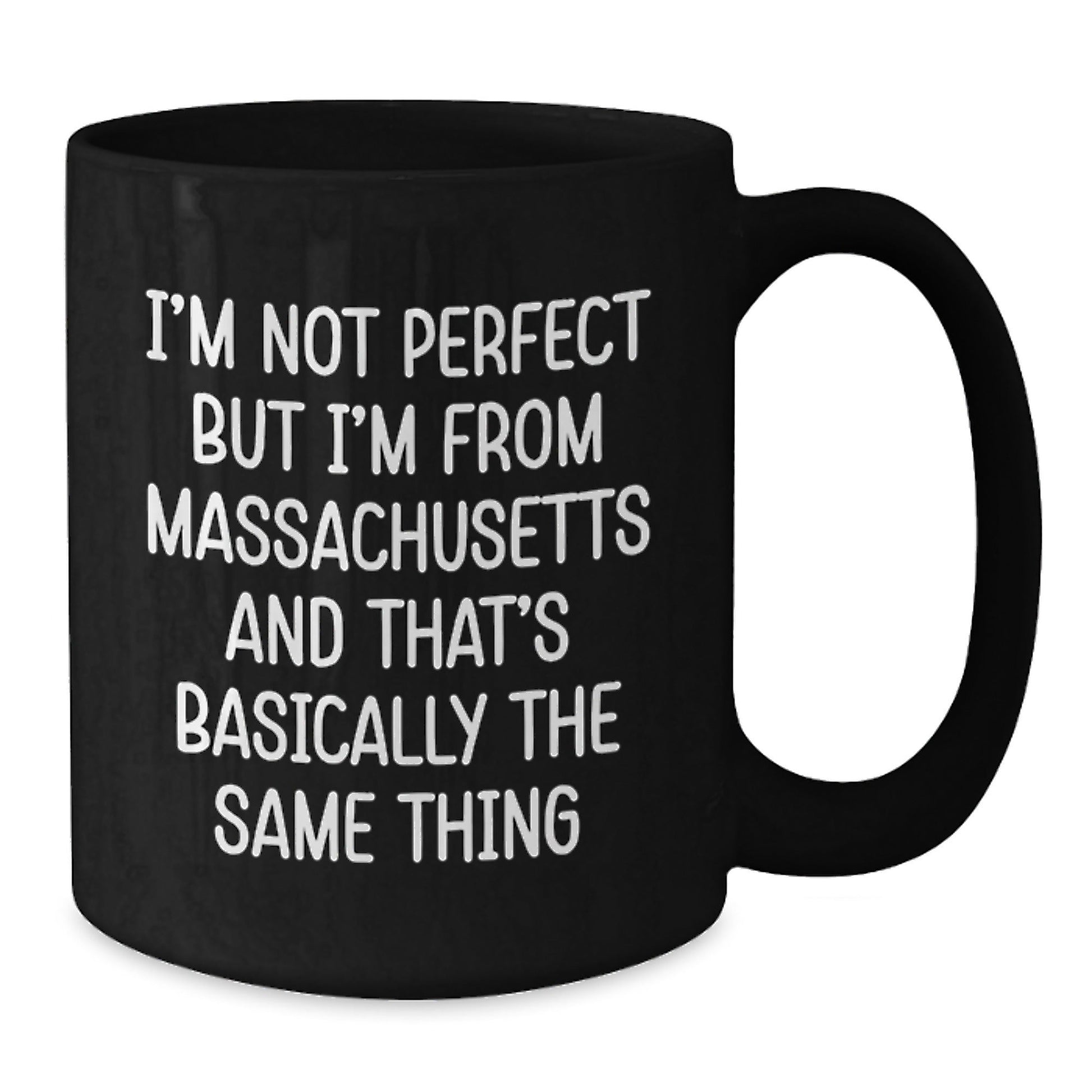Massachusetts Funny Quote Coffee Mugs Gifts from Friends for Massachusetts Men, Black Coffee Mug, Birthday Unique Gifts - The Buy Boom