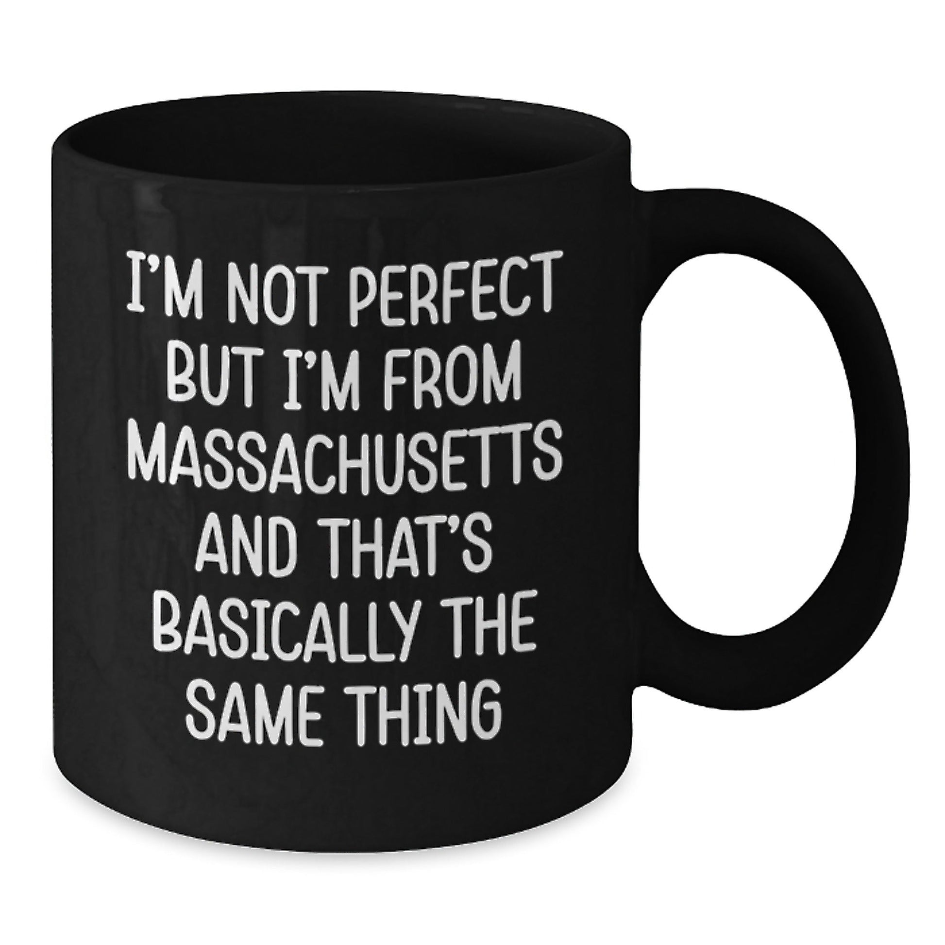 Massachusetts Funny Quote Coffee Mugs Gifts from Friends for Massachusetts Men, Black Coffee Mug, Birthday Unique Gifts - The Buy Boom