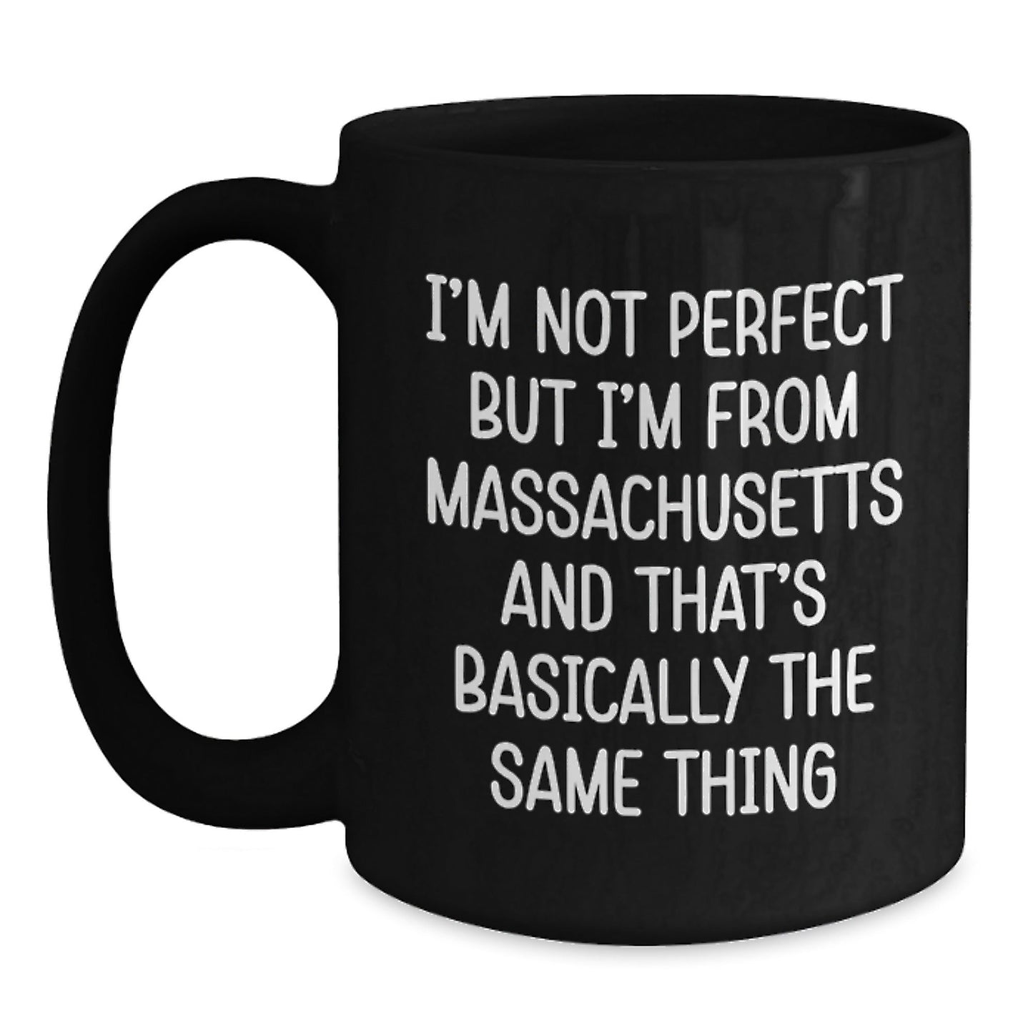 Massachusetts Funny Quote Coffee Mugs Gifts from Friends for Massachusetts Men, Black Coffee Mug, Birthday Unique Gifts - The Buy Boom
