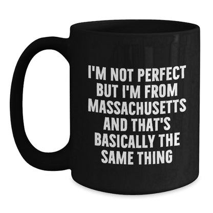 Massachusetts Humor Gifts for Men - Funny Quote Coffee Mug, Gifts from Massachusetts, Perfect Birthday Present for Friends, Women, or Family - The Buy Boom