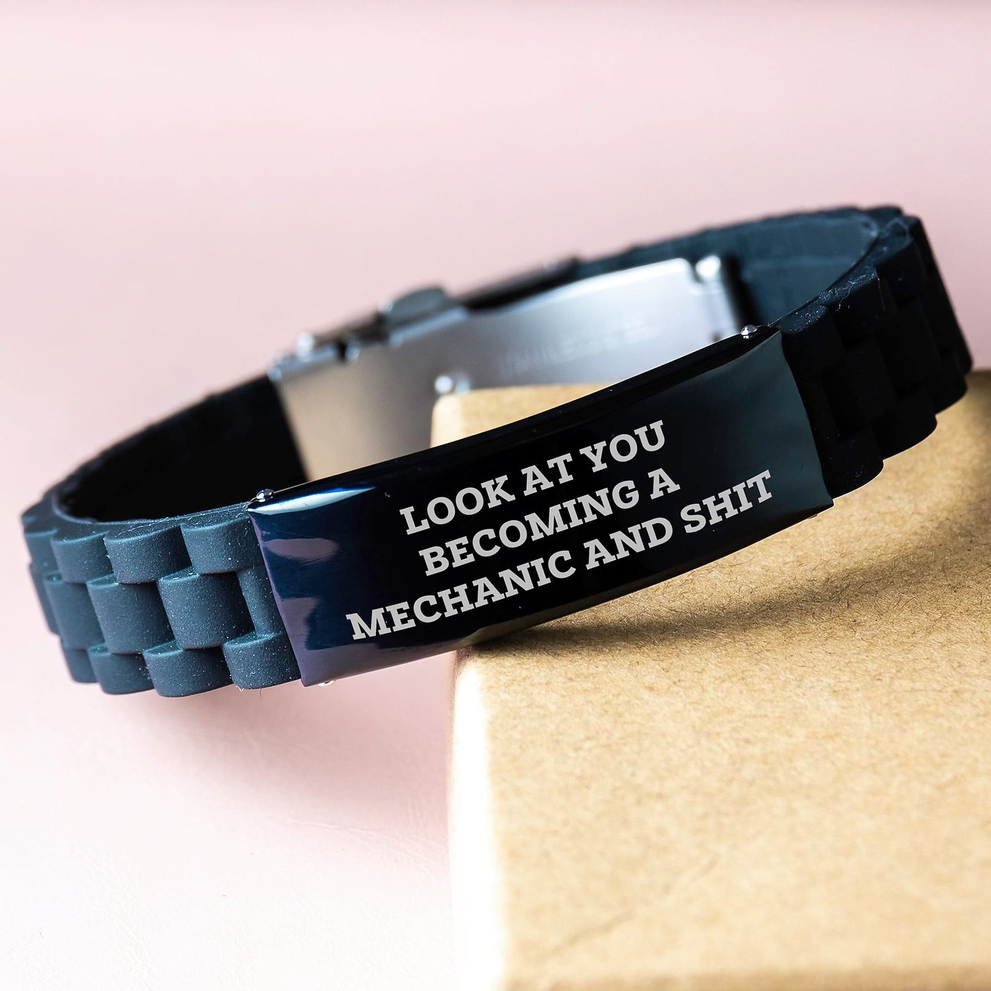 Mechanic Inspired Gifts from Friends and Family - Glide lock Clasp Bracelet for Mechanic Men - The Buy Boom