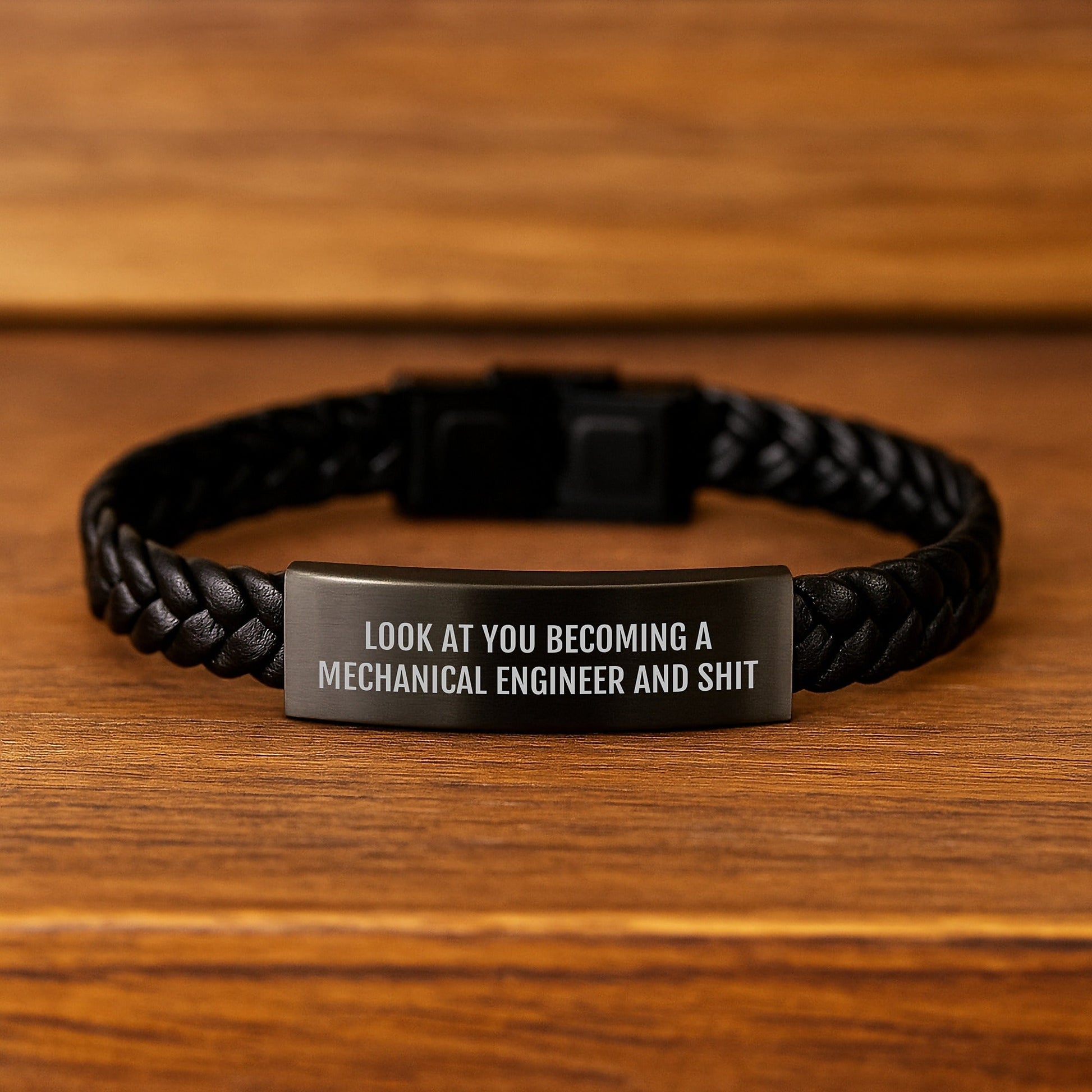 Mechanical Engineer Funny Quote Interlaced Leather Bracelet Gifts from Men to Friends for Christmas Unique - The Buy Boom
