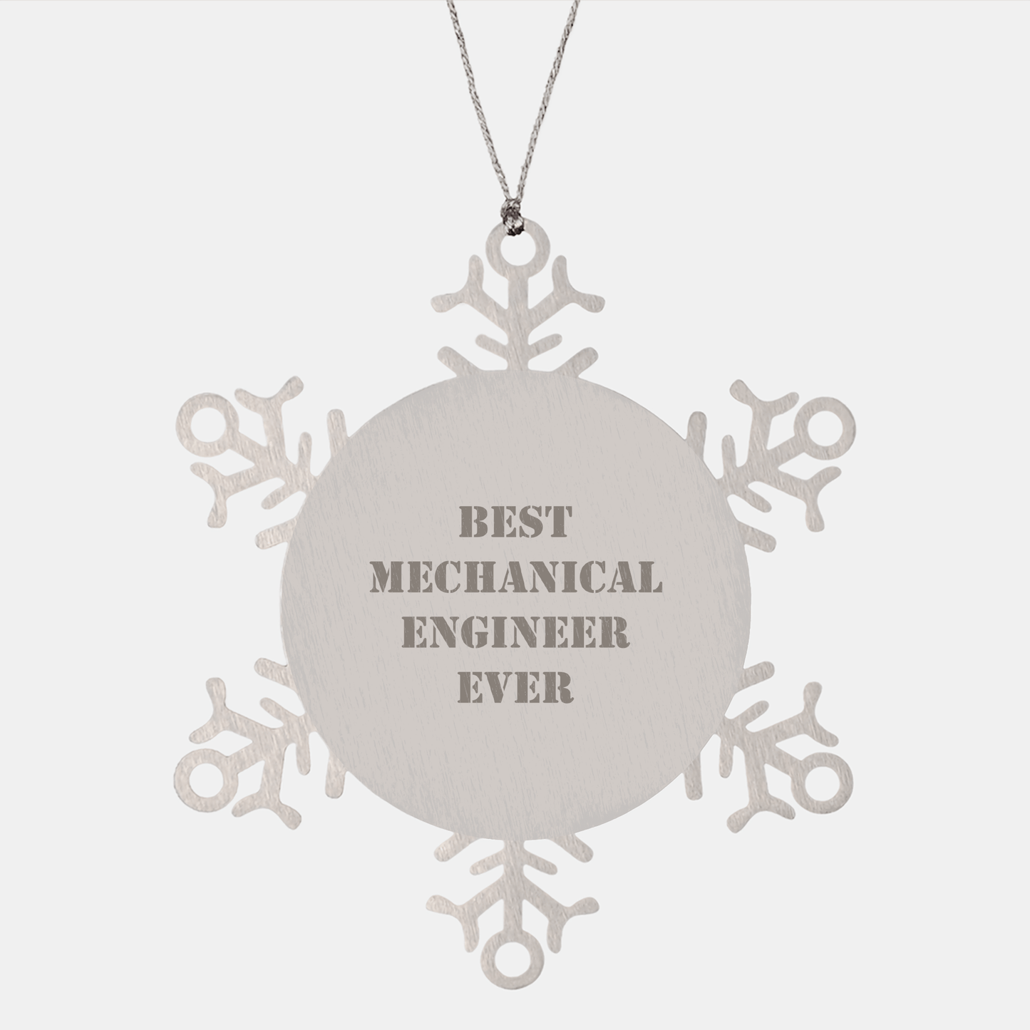 Mechanical Engineer Gifts from Friends - Snowflake Ornament Best Mechanical Engineer Ever, Funny Quote, Christmas Unique Gifts for Men - The Buy Boom