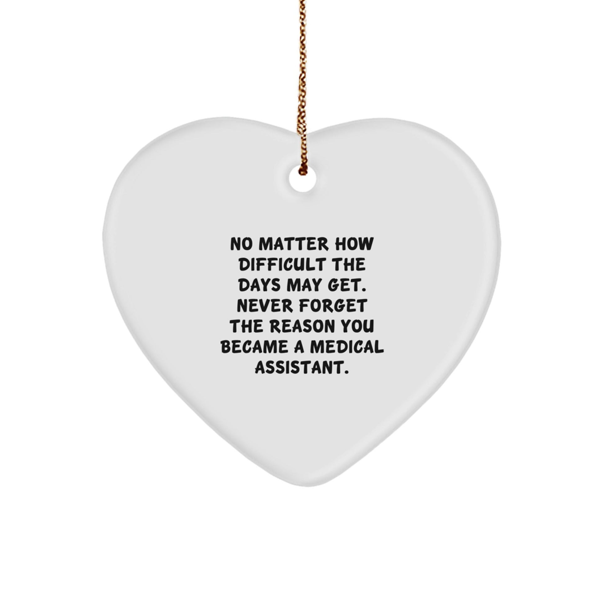 Medical Assistant Christmas Unique Gifts from Friends to Family Heart Ornament for Medical Assistant Men Women Coworkers - The Buy Boom
