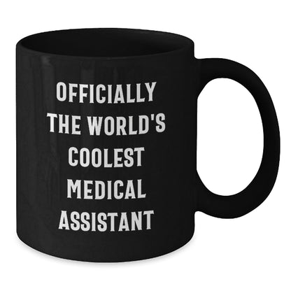 Medical Assistant Gifts for Men from Friends, 'Officially The World's Coolest Medical Assistant' Funny Quote Black Coffee Mug, Christmas Unique Presents - The Buy Boom