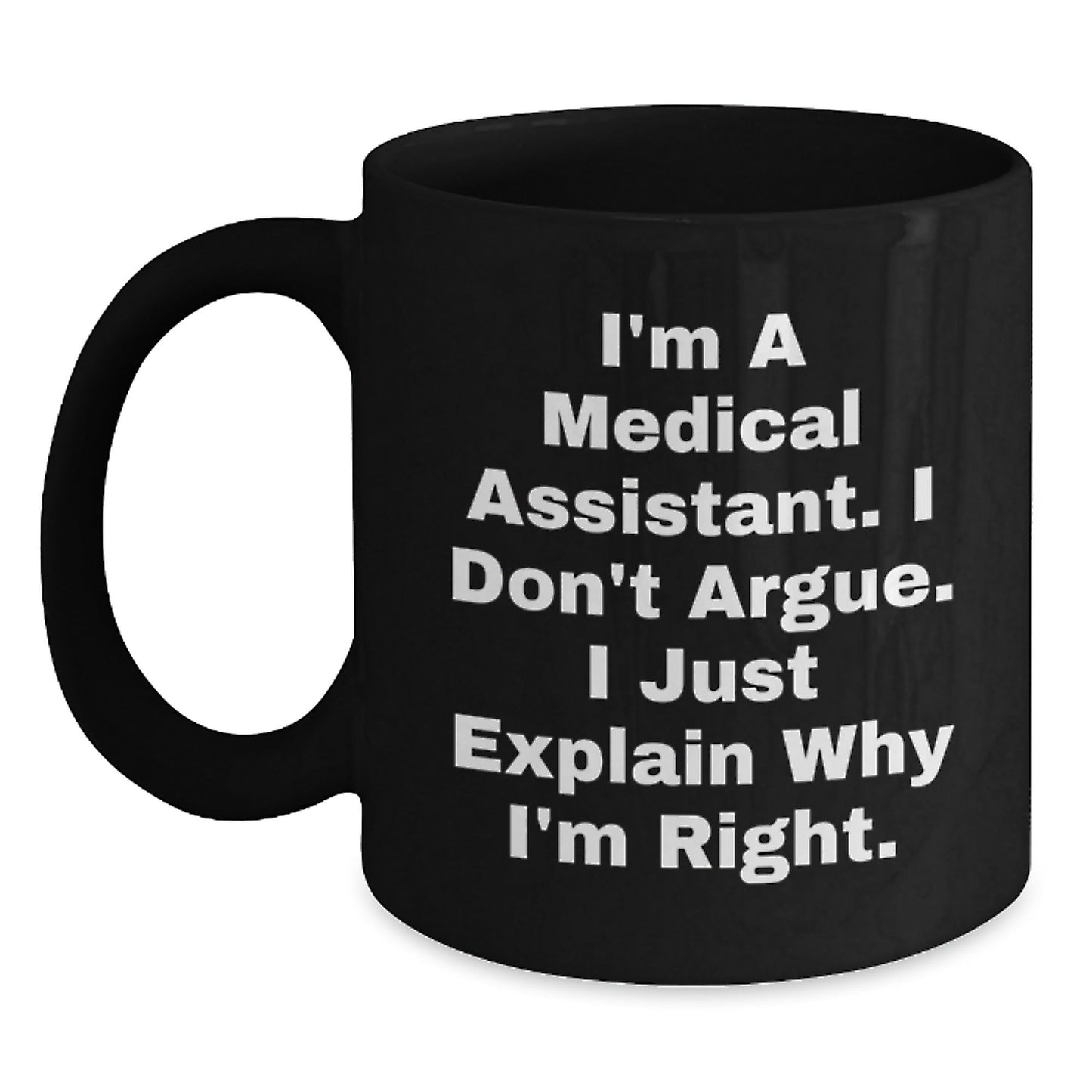 Medical Assistant Gifts Funny Black Coffee Mug Christmas Unique Gifts from Friends to Medical Assistant Coworkers - The Buy Boom