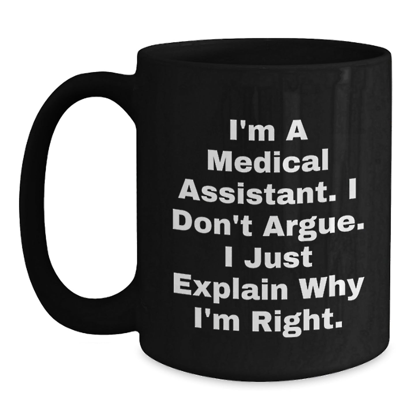Medical Assistant Gifts Funny Black Coffee Mug Christmas Unique Gifts from Friends to Medical Assistant Coworkers - The Buy Boom