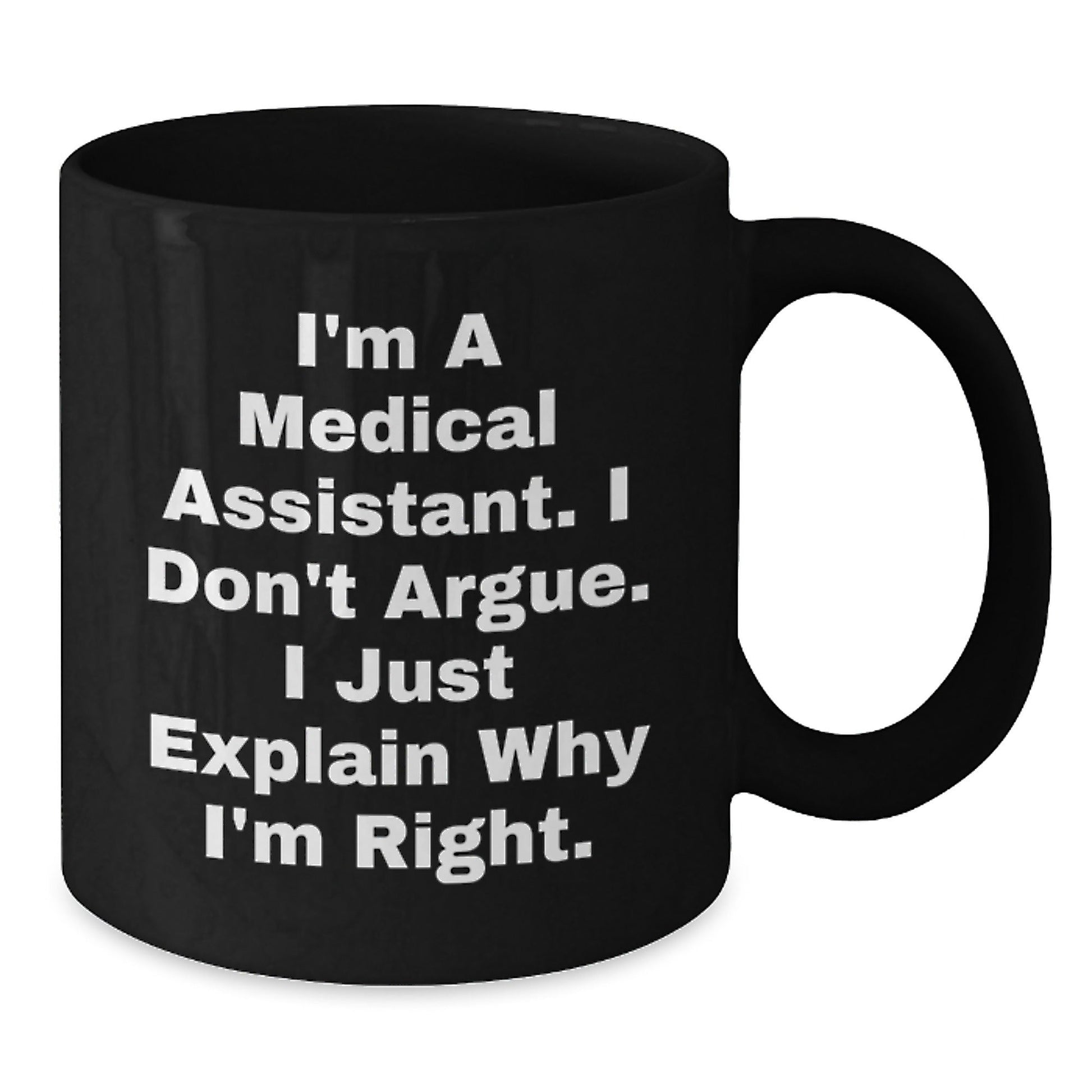 Medical Assistant Gifts Funny Black Coffee Mug Christmas Unique Gifts from Friends to Medical Assistant Coworkers - The Buy Boom