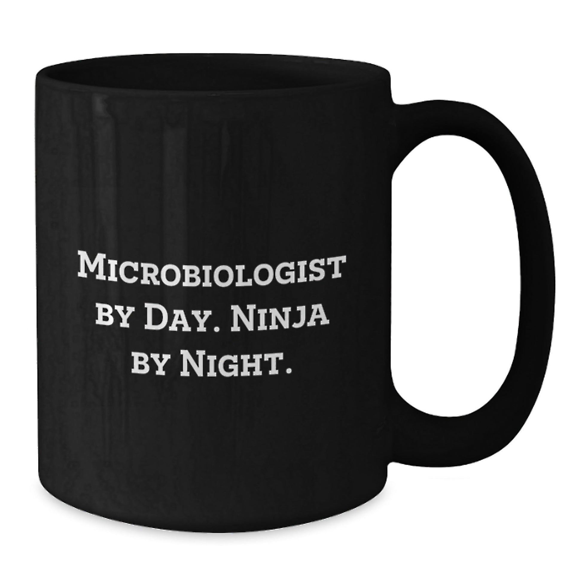 Microbiologist Gifts by Day, Ninja by Night - Funny Black Coffee Mug for Graduation, Gifts from Family to Friends and Coworkers - The Buy Boom