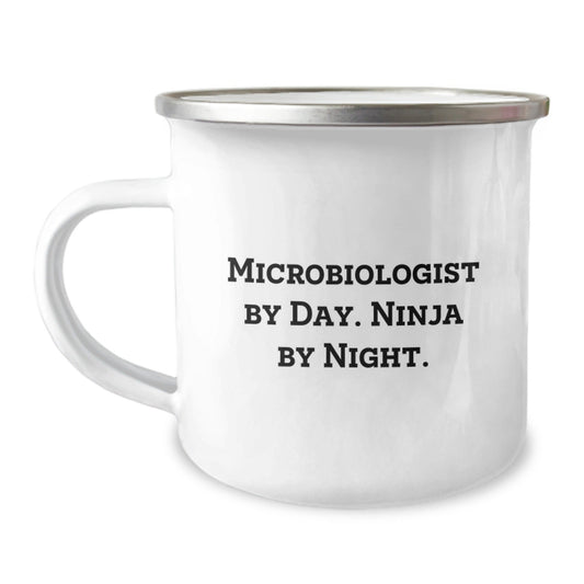 Microbiologist Ninja Gifts for Men, Funny Camping Mug for Graduation, Gifts from Family - The Buy Boom