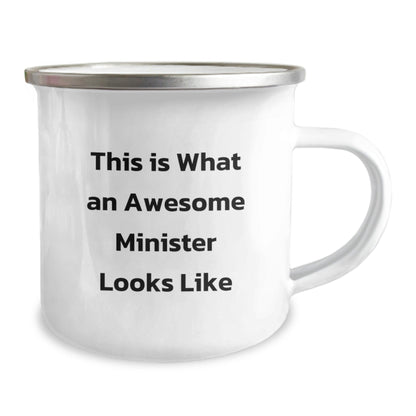 Minister Gifts, Funny Quote, Camping Mugs for Graduation, Gifts from Men to Minister, Awesome Minister Look, Permanently Printed - The Buy Boom