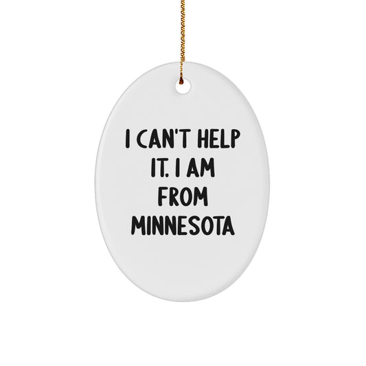 Minnesota Oval Ornament Funny Quote Gifts for Men Women Friends Family, Oval Ornament Gifts from Minnesota Men Women Friends Family, Christmas Unique Gifts for Minnesota - The Buy Boom