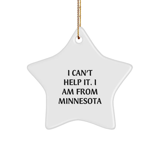Minnesota Star Ornament Funny Quote Gifts from Friends for Family Members - The Buy Boom