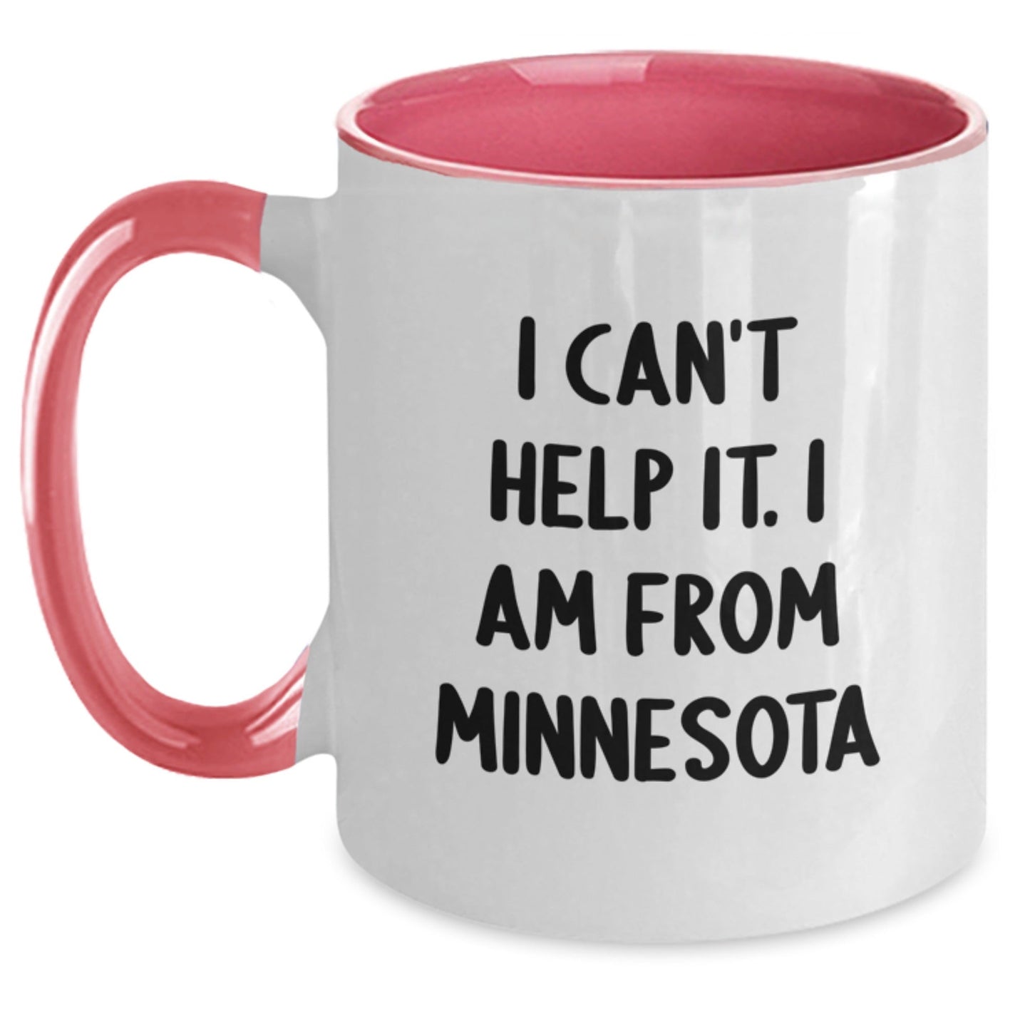 Minnesota Two Tone Coffee Mugs with Funny Quote I'm from Minnesota Gifts for Friends and Family Christmas Unique Gifts - The Buy Boom
