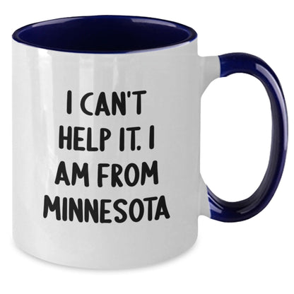 Minnesota Two Tone Coffee Mugs with Funny Quote I'm from Minnesota Gifts for Friends and Family Christmas Unique Gifts - The Buy Boom