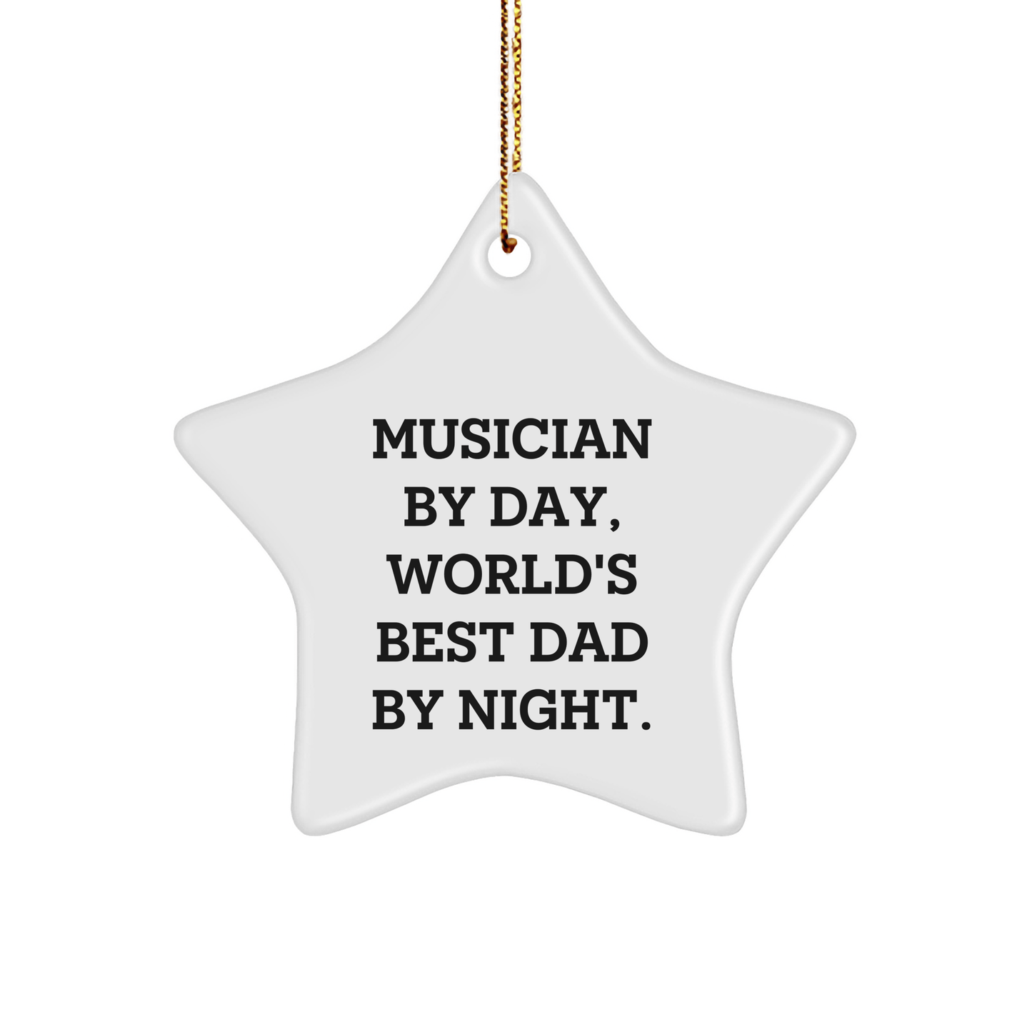 Musician Gifts by Day, Star Ornament by Night, Funny Christmas Unique Gifts for Musician Friends - The Buy Boom