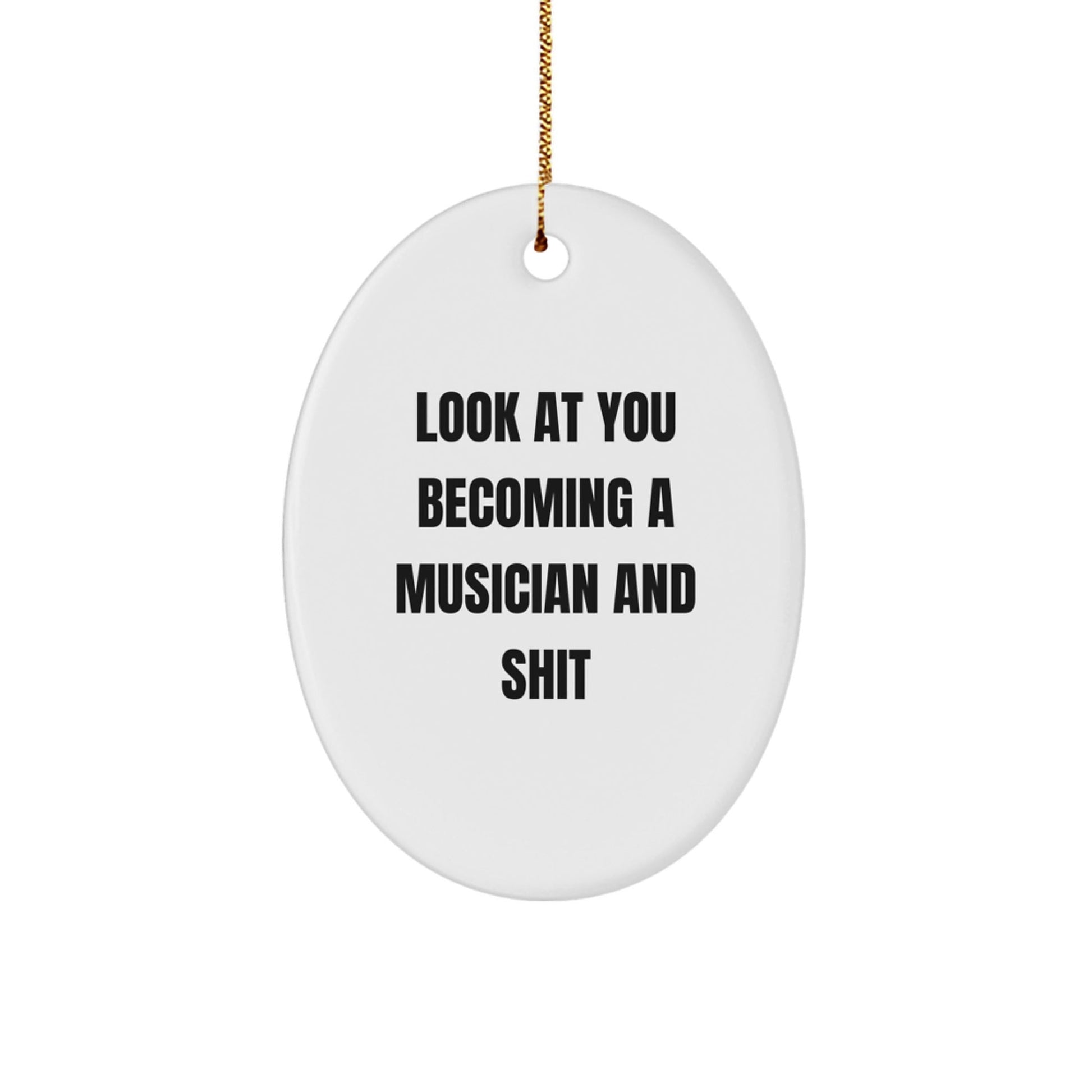Musician Oval Ornament Funny Gift for Music Lovers Gifts from Mom to Musician Friends - The Buy Boom