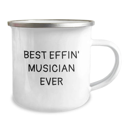 Musician's Best Effin' Camping Mug for Graduation - Funny Quote Gifts from Friends to Musician - The Buy Boom