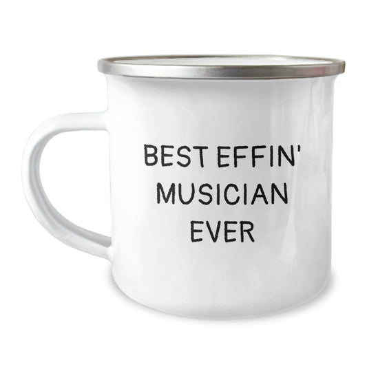 Musician's Best Effin' Camping Mug for Graduation - Funny Quote Gifts from Friends to Musician - The Buy Boom