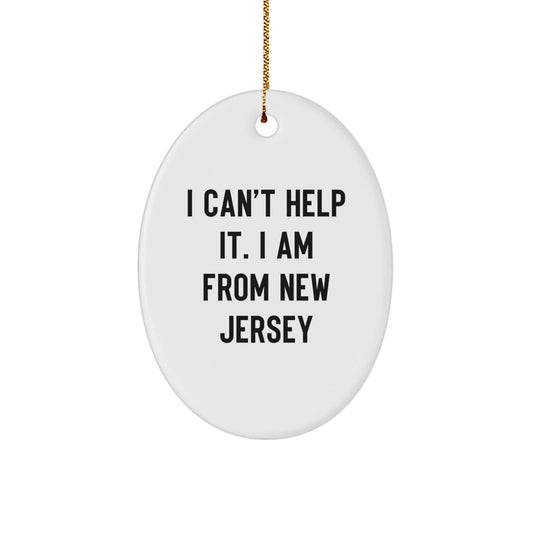 New Jersey Oval Ornament Gifts from Men to Women for Christmas Fun - The Buy Boom