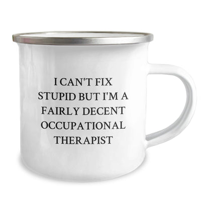 Occupational Therapist Camping Mug - Funny Christmas Unique Gifts from Friends for Men Women Family - The Buy Boom