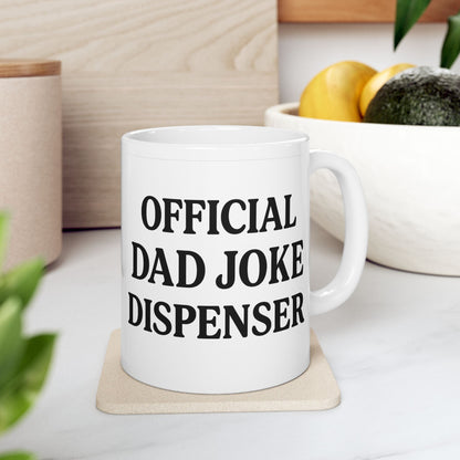 Official Dad Joke Dispenser Ceramic Mug - Perfect Gift for Father's Day - The Buy Boom