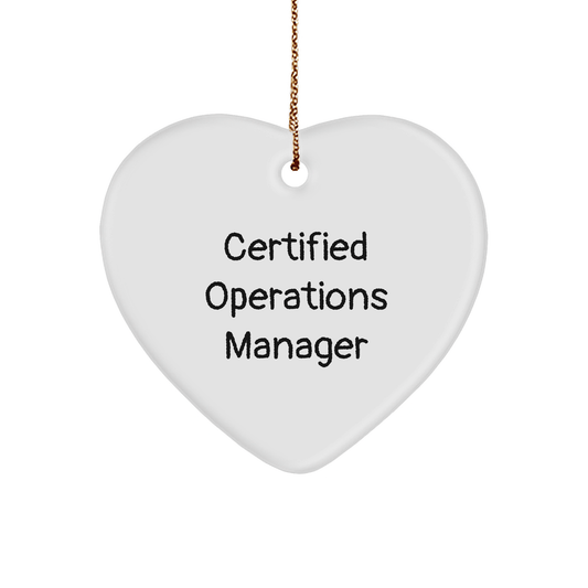 Operations Manager Gifts, Funny Quote, Heart Ornament, Christmas, Gifts from Friends, Gifts for Operations Manager - The Buy Boom