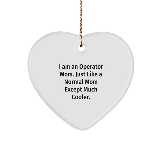 Operator Heart Ornament Funny Mom Gift Christmas Unique Ornaments for Women Men Family Friends Coworkers - The Buy Boom