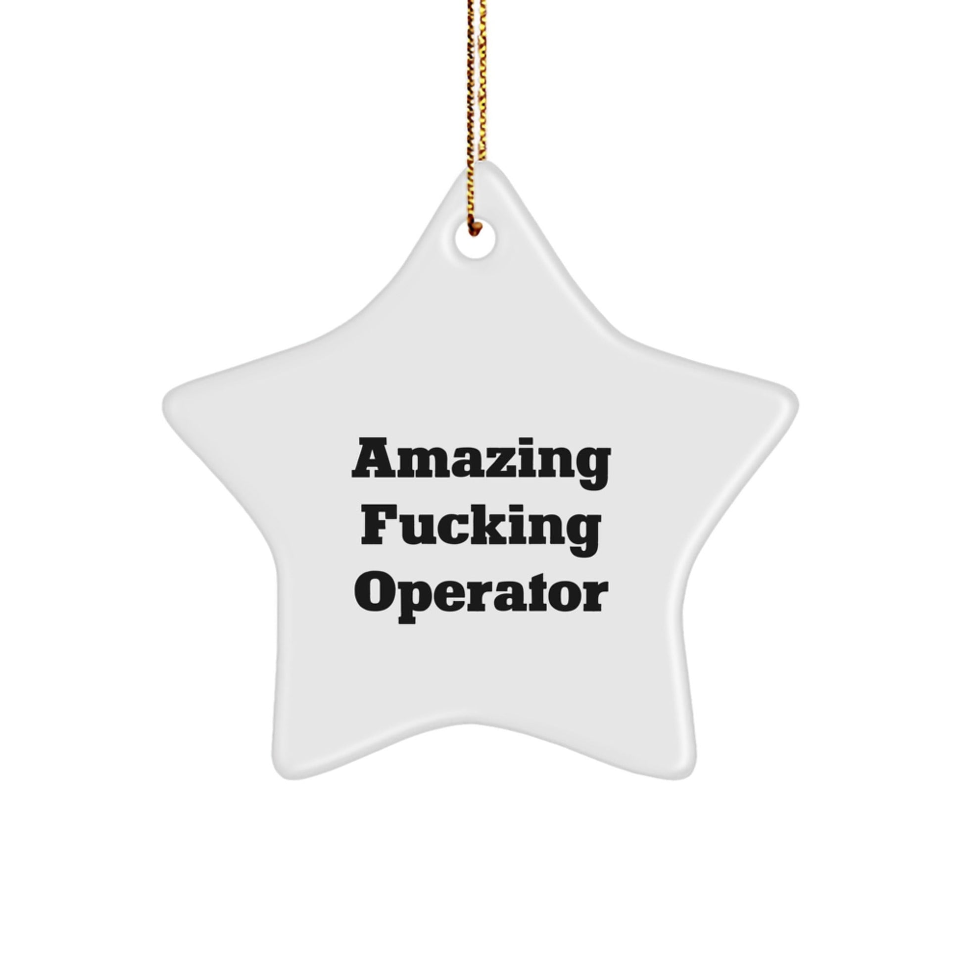 Operator Star Ornament Gifts for Men from Friends - Funny Christmas Unique Decoration - The Buy Boom