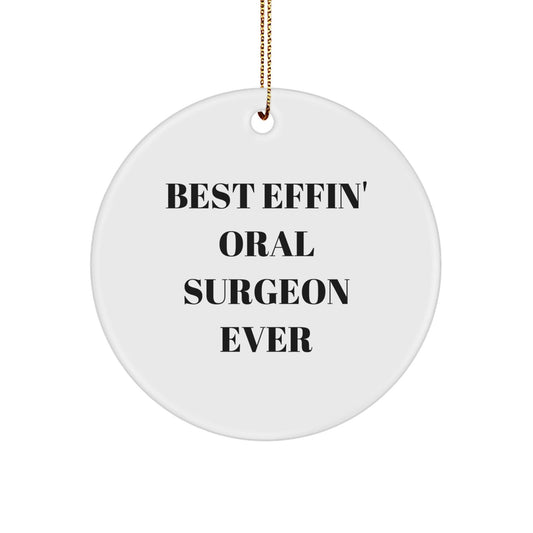 Oral Surgeon Gifts Funny Circle Ornament for Men Women Friends Coworkers Family Christmas Unique Presents - The Buy Boom