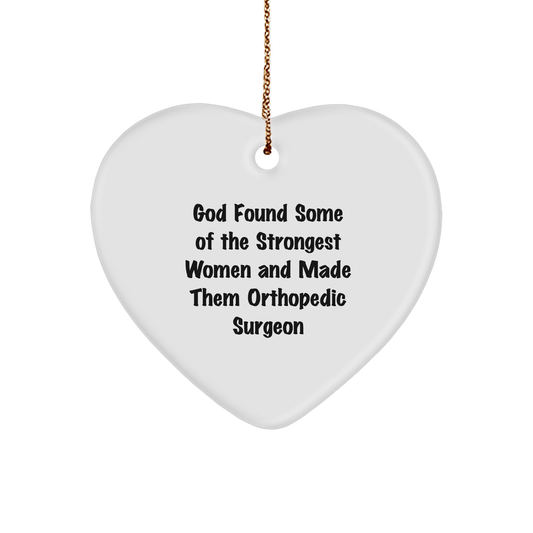 Orthopedic Surgeon Gifts, Funny Quote, Heart Ornament for Women, Gifts from Family, Unique Christmas Unique Gifts for Orthopedic Surgeon - The Buy Boom