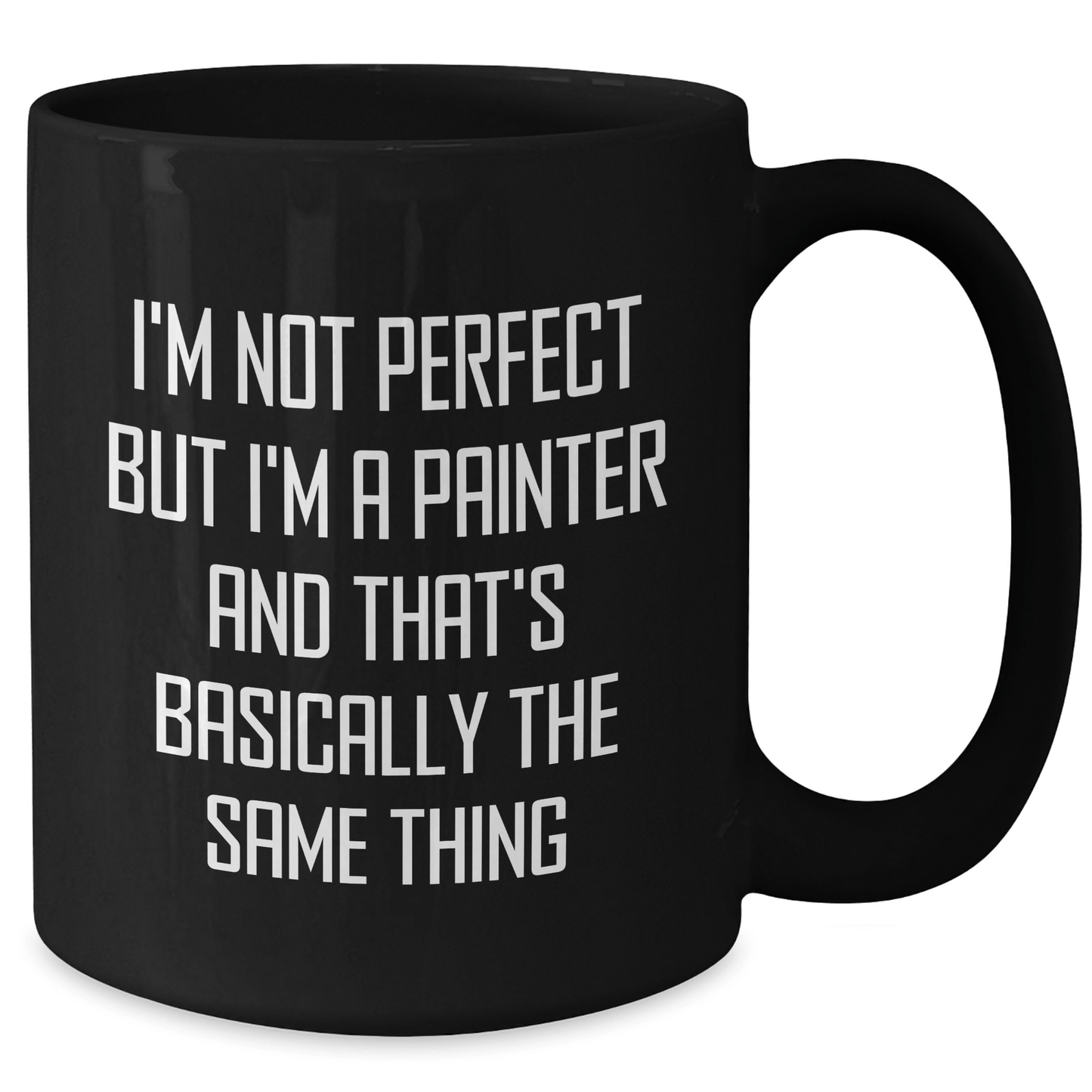 Painter Gifts, Funny Artistic Humor Black Coffee Mug, Gifts from Men to Painter Dad on Father's Day, Perfect Unique Gift for Him - The Buy Boom