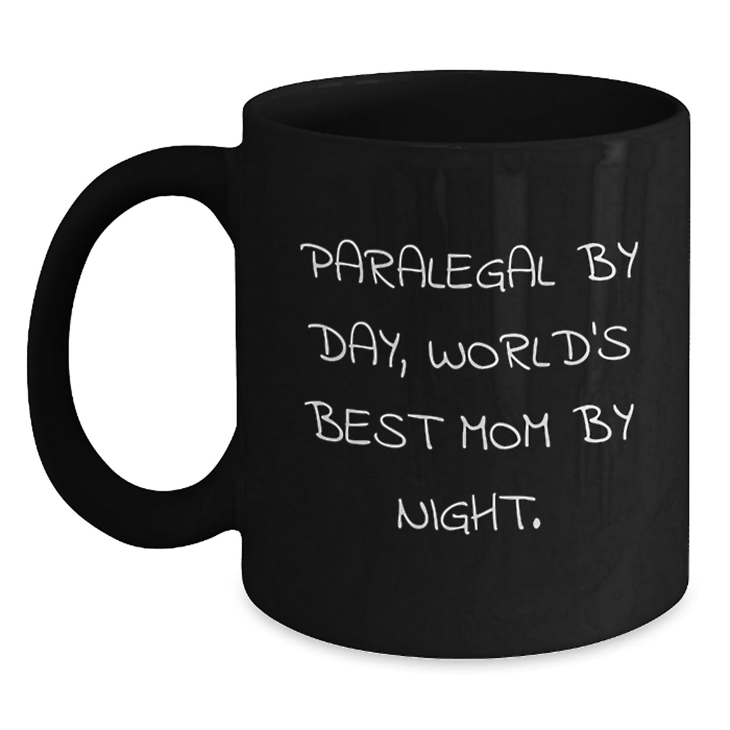Paralegal By Day, Gifts for Paralegal by Night, Black Coffee Mug for Graduation, Funny Quote - The Buy Boom