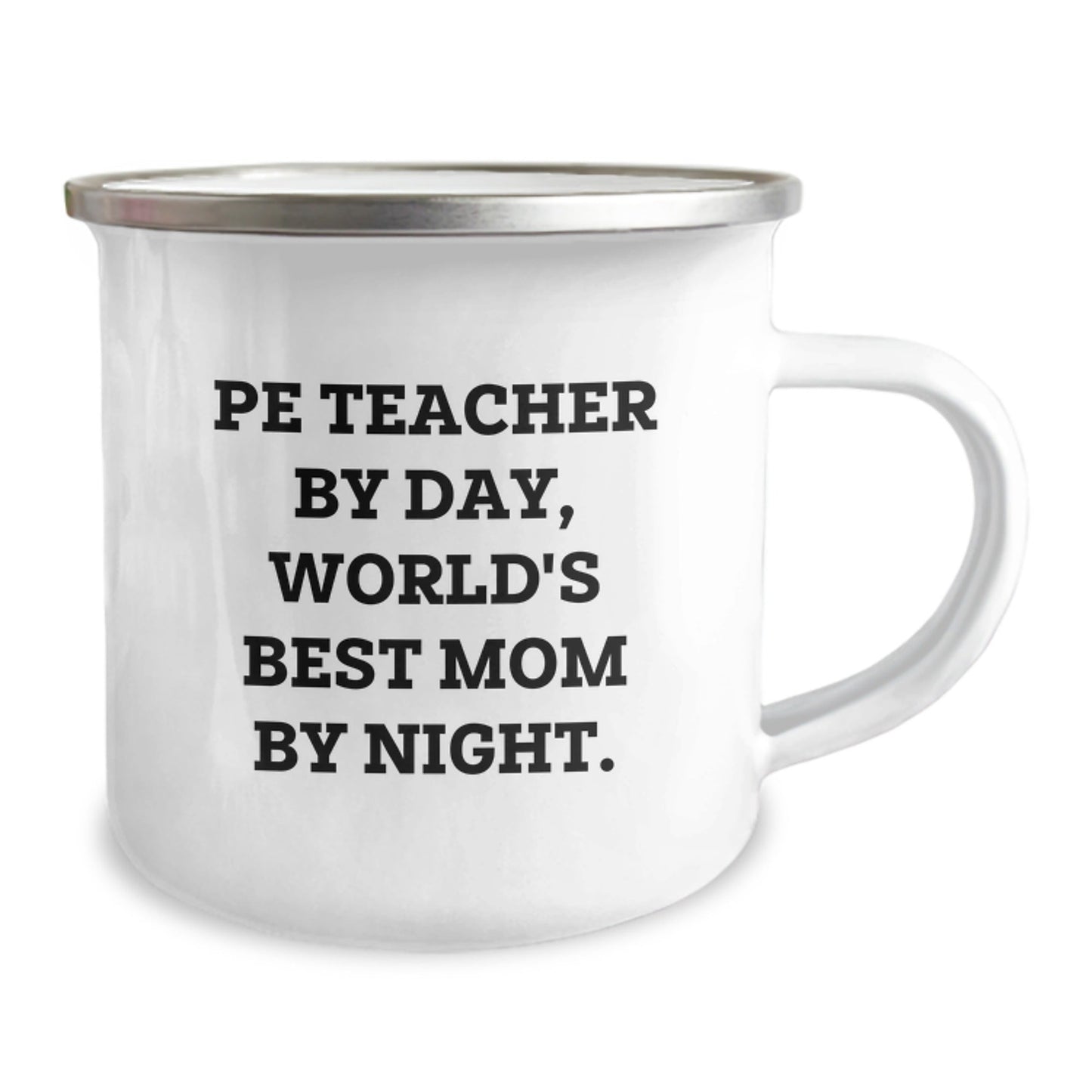 PE Teacher Camping Mug Gifts from Mom, Funny Quote for PE Teacher Graduation Unique Gifts - The Buy Boom