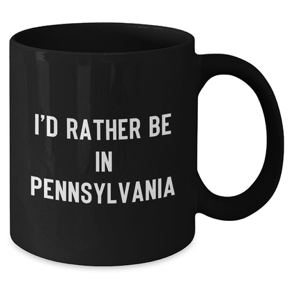 Pennsylvania Lovers Will Adore This Funny Black Coffee Mug, Gifts from Friends and Family, Perfect for Father's Day - The Buy Boom