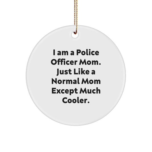 Police Officer Gifts Funny Circle Ornament for Men Women Friends Family - Gifts from Loved Ones - Christmas Unique Gifts - The Buy Boom